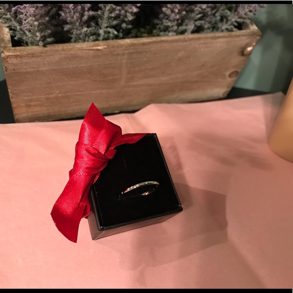 Sterling Silver 925 Round CZ Eternity Band